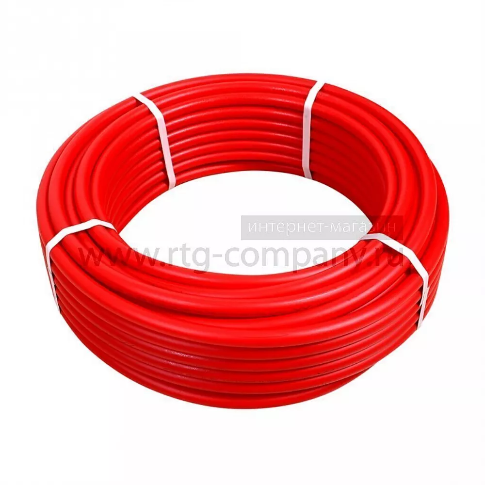 Труба из сшитого полиэтилена 16*2,0 PEX-a EVOH, красная (бухта 200 п/м, 300 п/м)